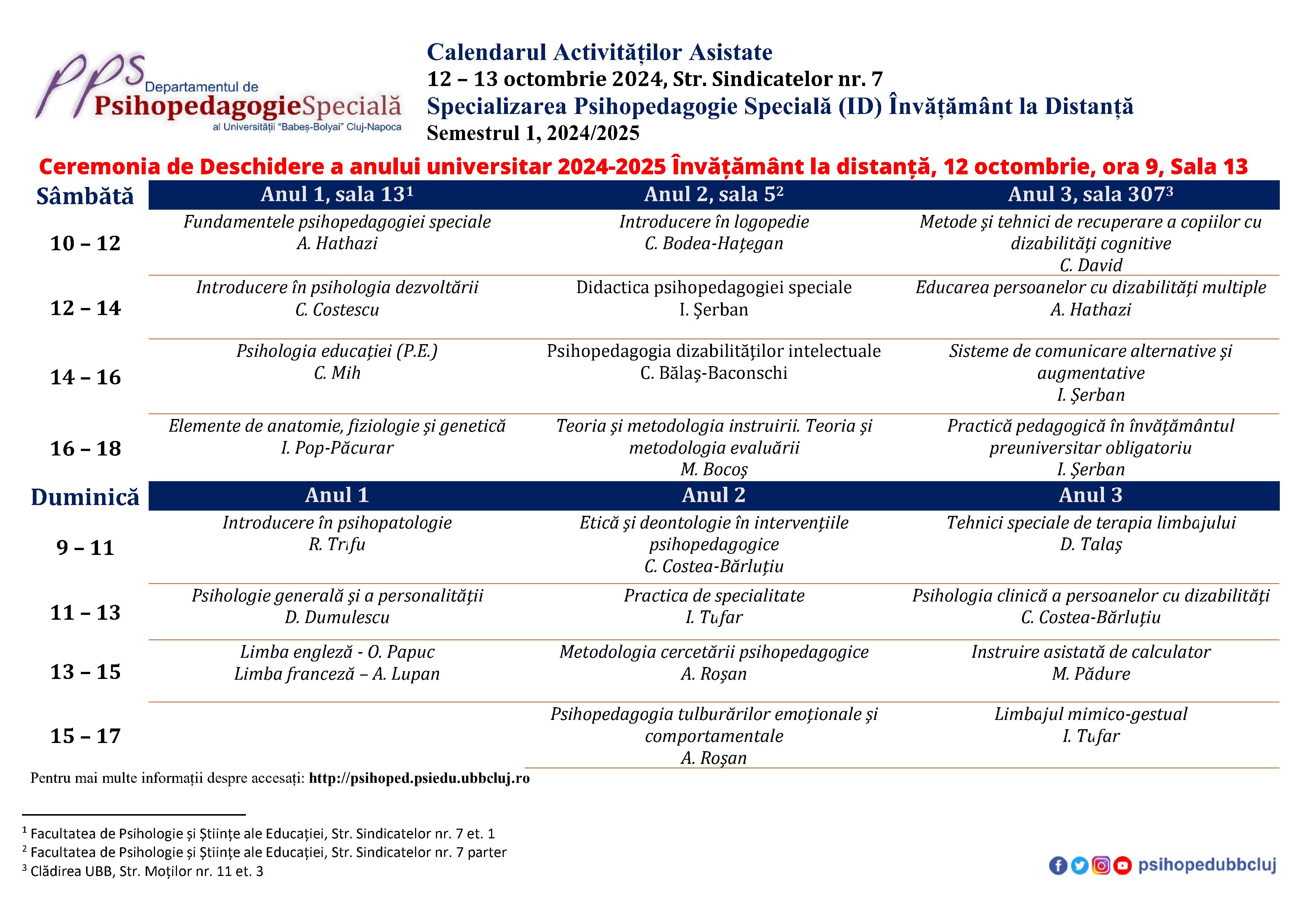 calendar activitati asistate